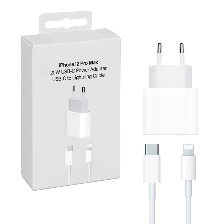 Cargador de iPhone (20W Cable Tipo C a Lightning)